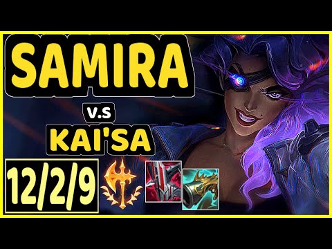 SAMIRA vs KAI'SA - 12/2/9 KDA BOTTOM ADC CHALLENGER GAMEPLAY - EUW