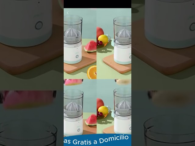 Vídeo relacionado con JOCCA- Exprimidor Automático Elegance Portátil Recargable, Exprimidor Eléctrico sin Esfuerzo, Zumo Natural sin Residuos, Batería 2600 mAh, Diseño Compacto