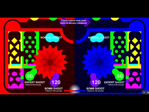 Destroy Your Opponent's Core - Red Vs. Blue | Gear's Core Destruction In Algodoo