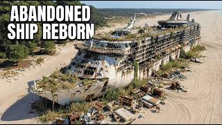 99-Year-Old Abandoned Cruise Ship Transformed into a Luxury Ocean Mansion by @timbermotion