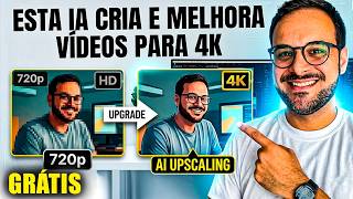 Transforme Qualquer Vídeo de IA em Cinema 4K/8K e Crie Vídeos Grátis