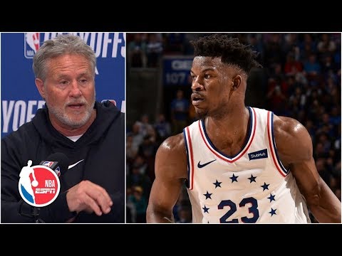 Jimmy Butler ‘stamped his authority’ in the 76ers’ Game 6 win - Brett Brown | 2019 NBA Playoffs