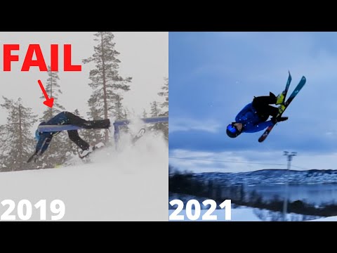 2 year freestyle skiing progression!