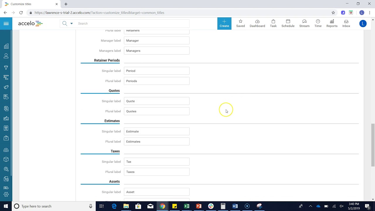 Configuring Module Titles