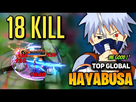 BRUTAL SHADOW! Hayabusa Best Build 2023 [ Hayabusa Top Global Gameplay ] By me good ! `- MLBB