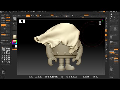 ZBrush 2021 Cloth Dynamic First Try