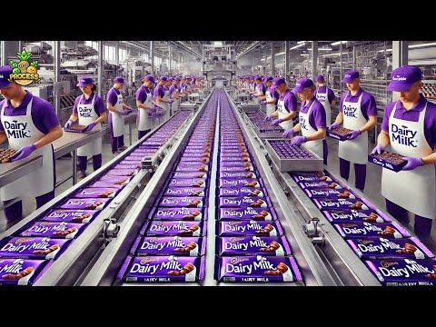 How Millions of Cadbury Dairy Milk Bars Are Made Inside a Factory?