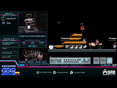 [AGDQ20 en Español] TASBot Plays Super Mario Bros 3 - Warps por Lord Tom, Tompa & Maru — Por dwan