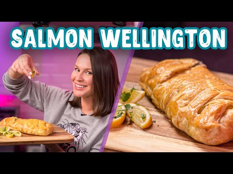 Salmon Wellington - Puff Pastry Salmon - Easy Salmon Wellington Recipe - Salmon en Croute
