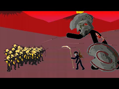 GOLDEN ARCHIDON Army vs Stone GIANT and Kai | Stick War Legacy