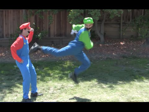 Mario vs Luigi Fight