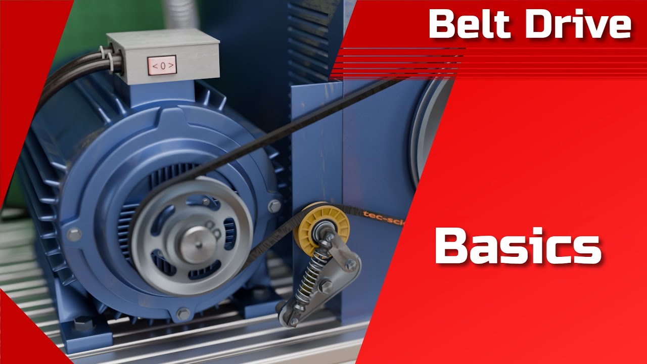 How does a belt drive work? (sliding & elastic slip | slack side | tight side)