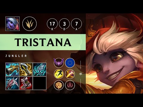 Tristana Jungle vs Qiyana: Triple Kill, Dominating - EUW Master Patch 14.24