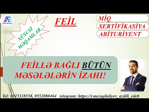 Feil. Feillə bağlı XÜSUSİ məsələlərin izahı. #miq #abituriyent #buraxilisimtahani #azdili