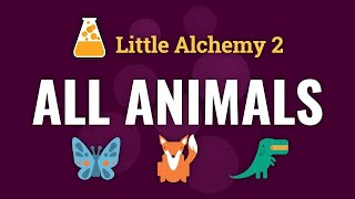 How to make ALL ANIMALS in Little Alchemy 2