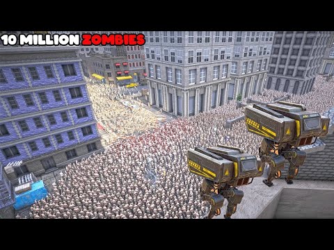 10 MILLION DEAD ZOMBIES Vs HUMANITIES COMBAT FORCES - Ultimate Epic Battle Simulator 2!