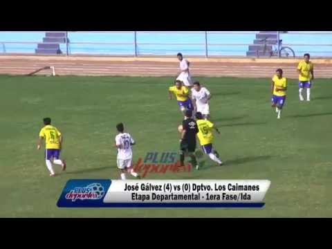 JOSÉ GÁLVEZ (4) vs (0) LOS CAIMANES - ETAPA DEPARTAMENTAL - 1ERA FASE/IDA 2016.