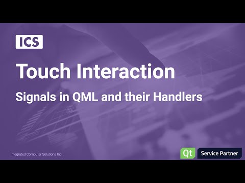 Touch Interaction - Signals in QML and their Handlers