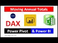 Moving Annual Total with DAX Measure. Excel Magic Trick 1726.