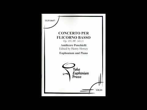 Ponchielli Concerto per Flicorno basso (A=440) "Karaoke - Accompaniment"