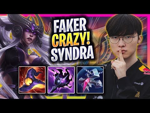 FAKER CRAZY GAME WITH SYNDRA! - T1 Faker Plays Syndra MID vs Xerath!