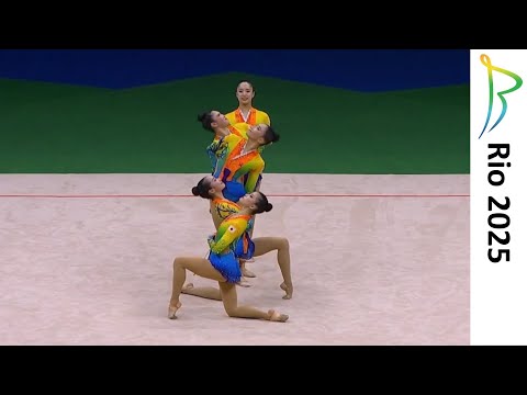 Japan Group 🥇 5 Ribbons All Around Final (27.200) 2025 Rio Rhythmic Gymnastics World Championships