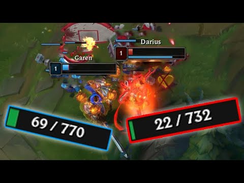 DARIUS TOP vs GAREN at LVL 1