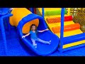 Baby goes to the indoor playgrounds wonderland | Video for children