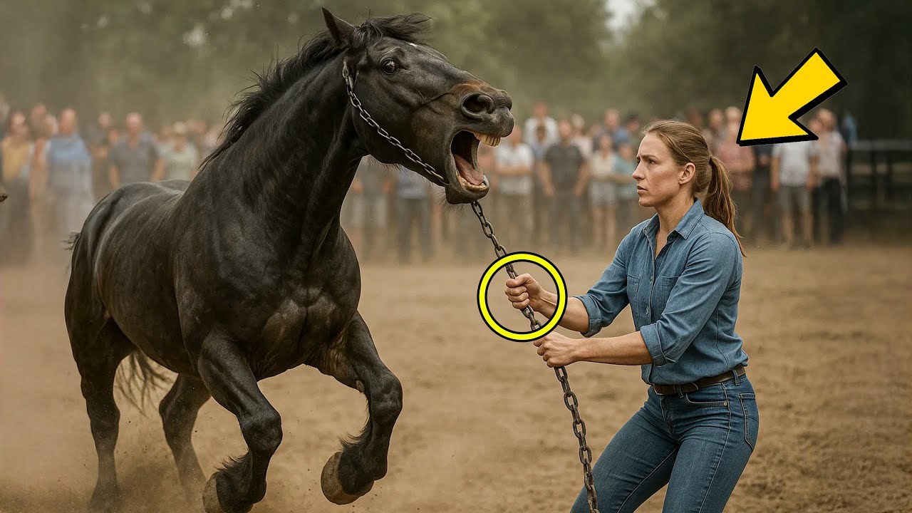 CAVALO SELVAGEM VENDIDO EM LEILÃO, O QUE A GAROTA FEZ DEIXOU TODOS DE BOCA ABERTA...