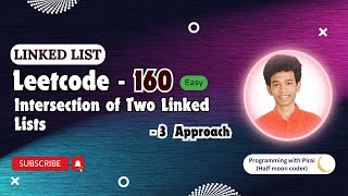 YouTube video 'Intersection of Two Linked Lists | Leetcode 160 | Approach + Code with explanation.'