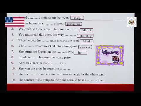 #Day_3 #Adjectives: Online English Grammar Cawnnak (By: Sayama Tha Cin Sung @Tete Sung)