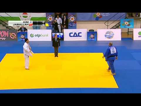Judo European Open Budapest 2013: Sung-Min KIM (KOR) - Faicel JABALLAH (TUN) Semi Final [+100kg]