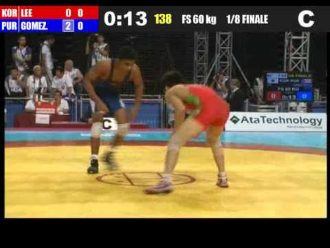 60kg - Franklin Gomez Matos (PUR) vs Seung-chul LEE (KOR) 2011 world championship