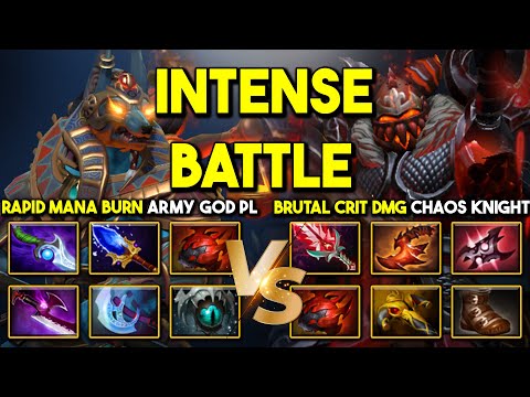 INTENSE HARD CARRY BATTLE | RAPID MANA BURN ARMY PHANTOM LANCER VS. BRUTAL CRIT DMG CHAOS KNIGHT