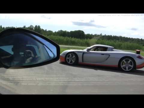 Porsche Carrera GT vs. Ferrari 599 GTB Fiorano RENNEN 1