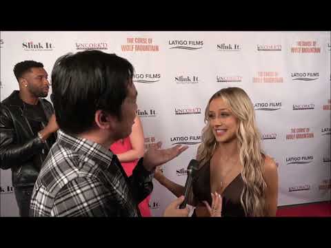 Jessica Lord Carpet Interview at The Curse of Wolf Mountain Premiere