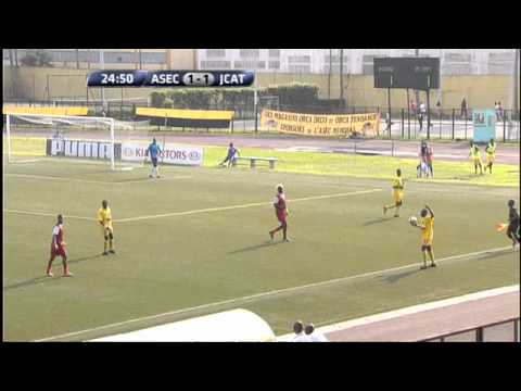 ASEC/JCAT 3-1 (match en intégralité-1ère Mi-Temps, LIGUE1 CIV- J7)