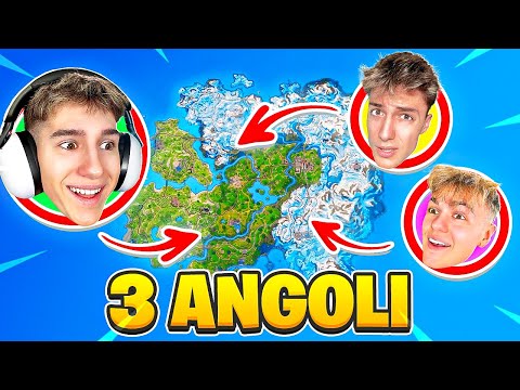 TRE ANGOLI challenge MA in PARTITE DIVERSE Su Fortnite!!😱 W Team
