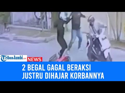 Viral 2 Orang Begal Gagal Rampas Motor, Justru Dihajar Balik Korbannya