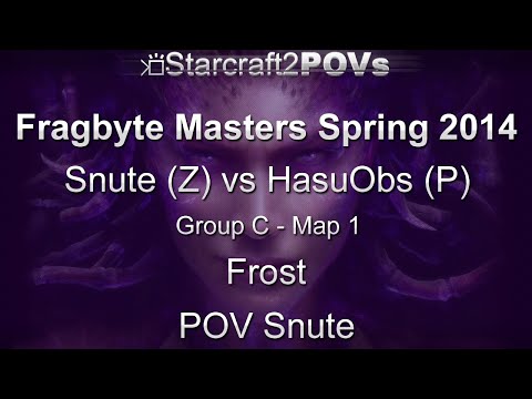SC2 HotS - Fragbyte Masters 2014 - Snute vs HasuObs - Group C - Map 1 - Frost - Snute