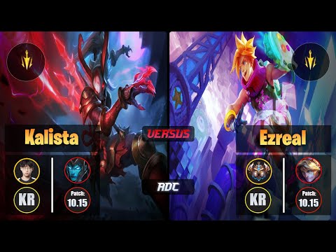 Zenit KALISTA (ADC) [Lethal Tempo] VS EZREAL - Challenger KR Patch 10.15