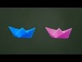 How To Make a Simple Paper Boat That Floats - Origami Easy Steps