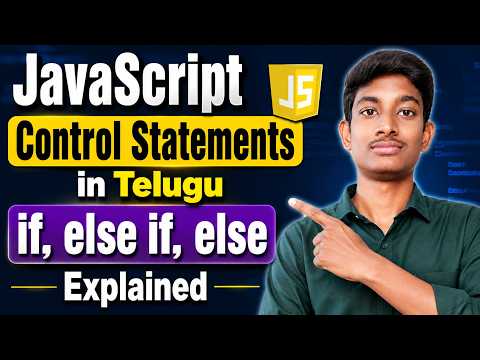 Javascript Control Statements In Telugu If Else If Else Explained Javascript Tutorial