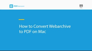 How to Convert Webarchive to PDF on Mac (macOS 10.14 Mojave)