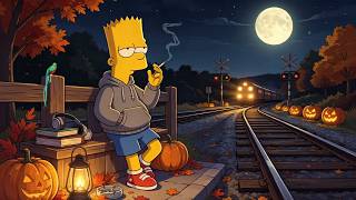 Lofi Smoke Night 🚬 Relaxing Melodies Under Full Moon