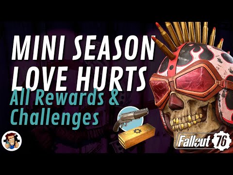 Fallout 76: Mini Season "Love Hurts" All Datamined Challenged & Rewards (New Dom Pedro Mods!)
