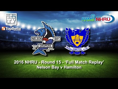 2016 NHRU Round 15 Full Match Replay - Nelson Bay Gropers - Hamilton Hawks