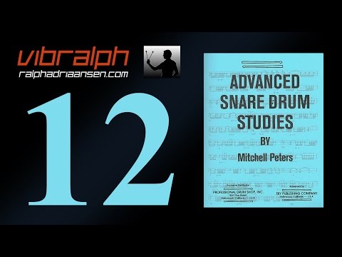 Vibralph - Etude 12 / Advanced snare drum studies (Mitchell Peters)