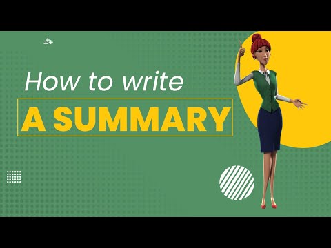 How to write a summary - BEST guide!