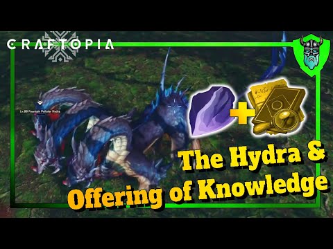 Craftopia : How to find the Hydra and Offering of Knowledge!